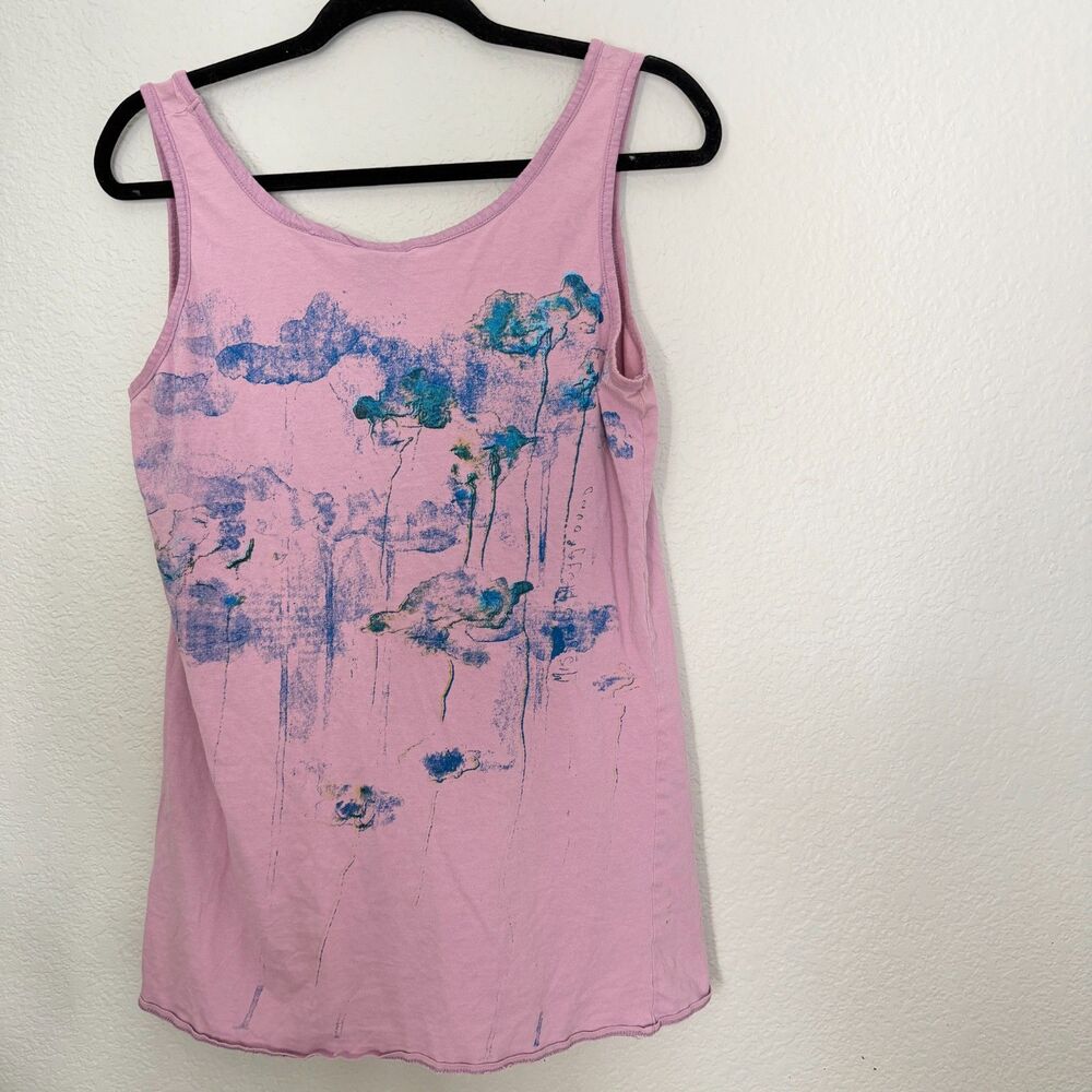 Mission Playground Pink Graphic Tank Top Eco Friendly Urban Streetwear Y2K